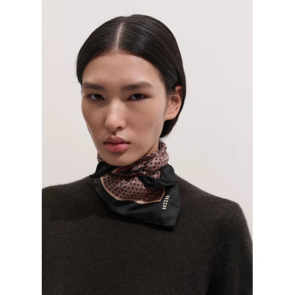 ME+EM Reversible Scarf in Barolo Red/Black