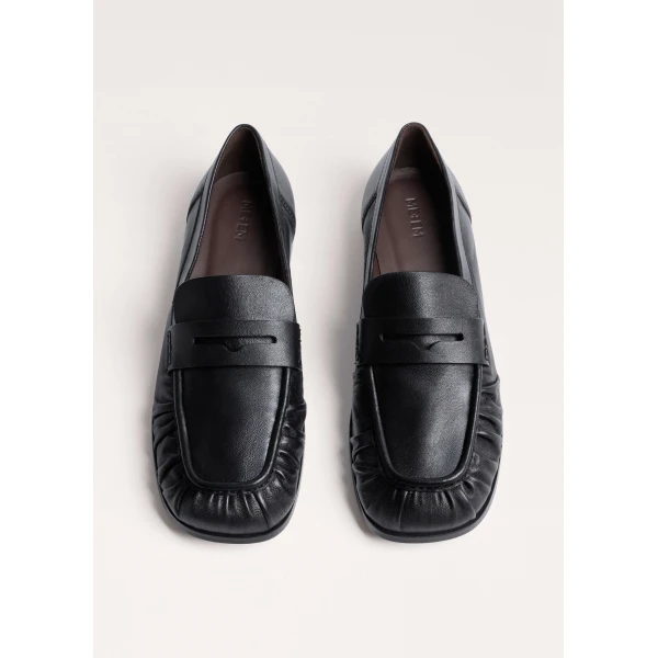 ME+EM Ruched Loafer in Black
