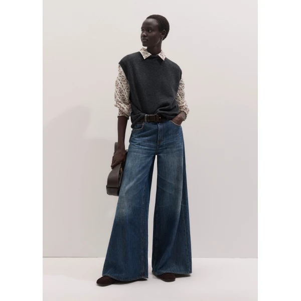 ME+EM Ruched Loafer in Chocolate