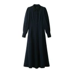 ME+EM Sculpt Waist Maxi Dress in Navy | Maxi Dresses | Coveti