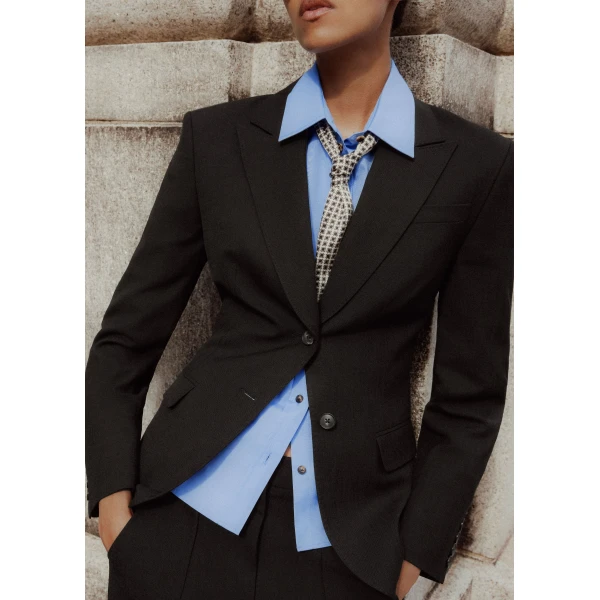 ME+EM Sharp Contour Blazer in Black