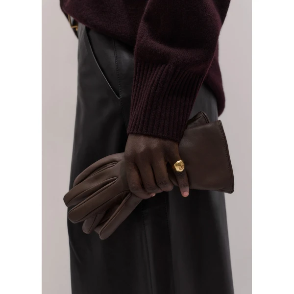 ME+EM Short Glove in Bronzed Brown