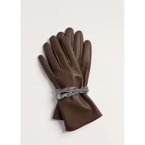 ME+EM Short Glove in Bronzed Brown