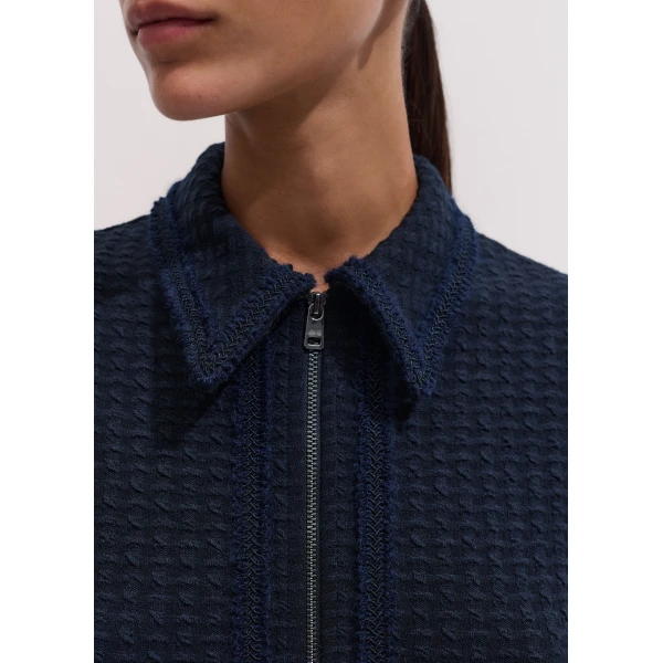 ME+EM Short Swing Dress in Navy, view 3 | Mini Dresses | Coveti