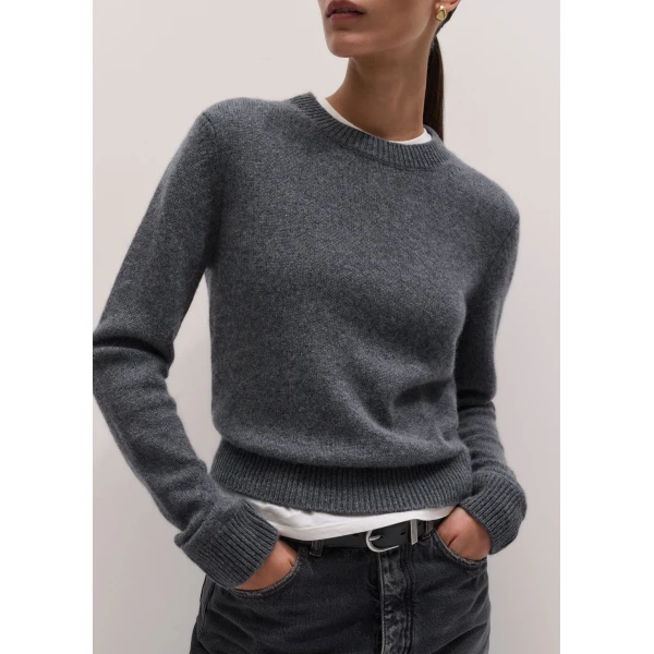 ME+EM Shrunken Layering Tee in Light Cream