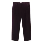 ME+EM Slim Crop Trouser in Merlot
