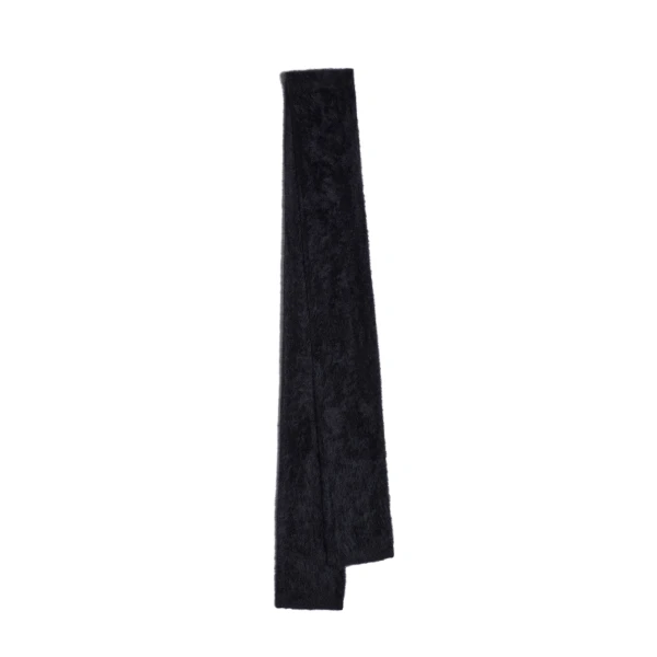 ME+EM Slim Knit Scarf in Black
