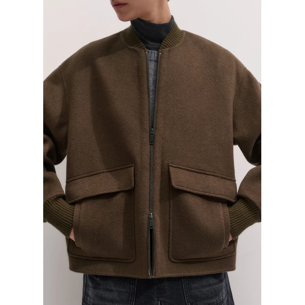 ME+EM Sporty Smart Swing Jacket in Bronzed Brown