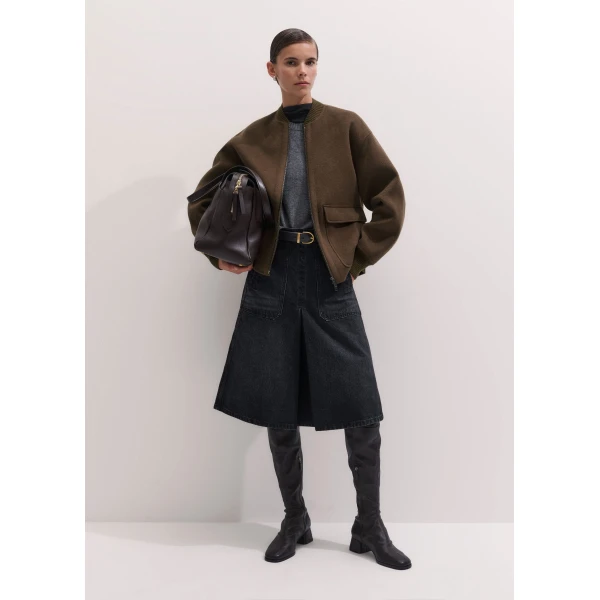 ME+EM Sporty Smart Swing Jacket in Bronzed Brown