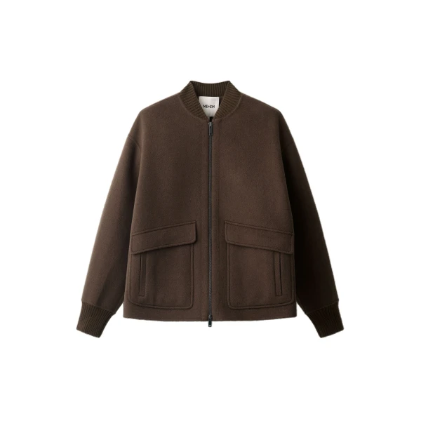 ME+EM Sporty Smart Swing Jacket in Bronzed Brown