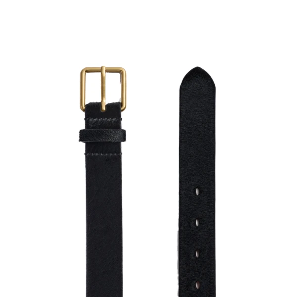 ME+EM Square Buckle Belt in Black