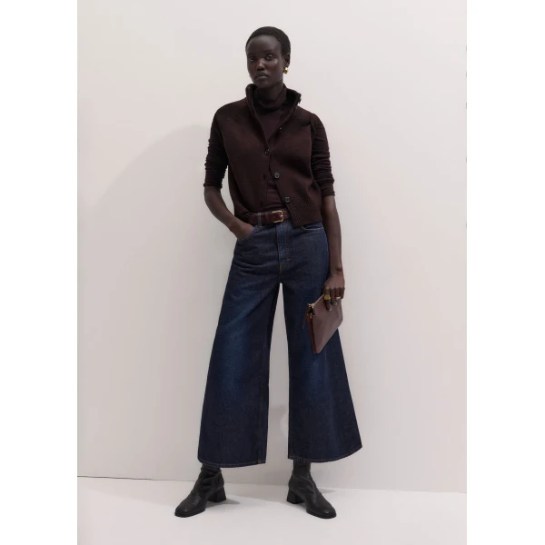 ME+EM Square Buckle Belt in Merlot