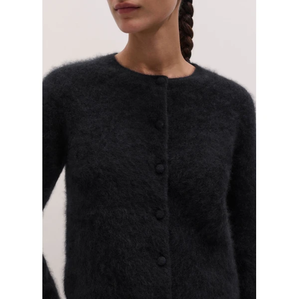 ME+EM Straight Cardigan in Black, view 3 | Cardigan | Coveti