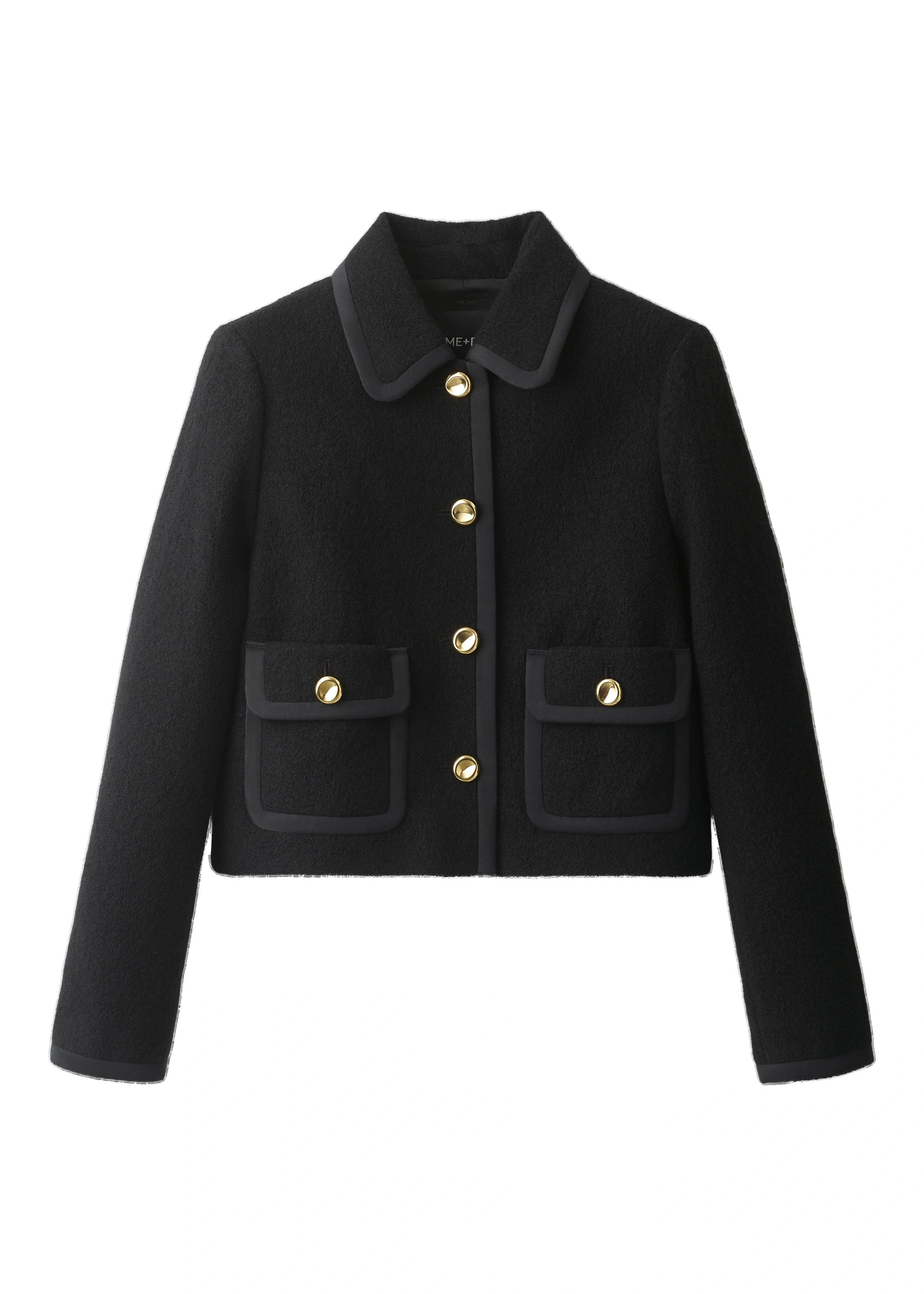 ME+EM Straight Crop Jacket in Black ME+EM Straight Crop Jacket in Black | Jackets | Coveti