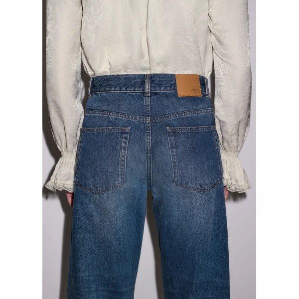 ME+EM Straight Crop Jean in Authentic Dark Wash