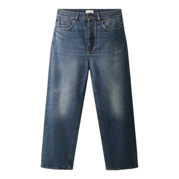 ME+EM Straight Crop Jean in Authentic Dark Wash