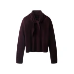 ME+EM Straight Jumper + Scarf in Port Brown