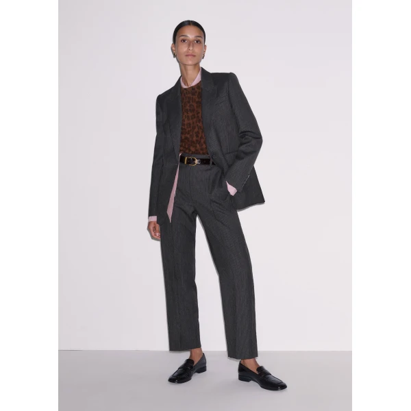 ME+EM Straight Knit Vest in Chocolate Multi, view 5 | Sweaters | Coveti