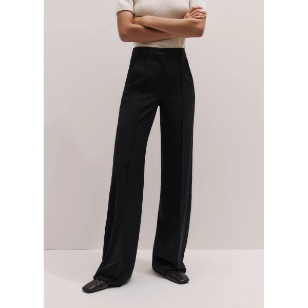 ME+EM Straight-Leg Trouser in Black
