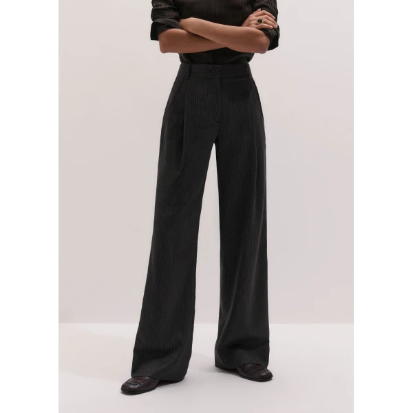 ME+EM Straight Man Pant in Grey Multi