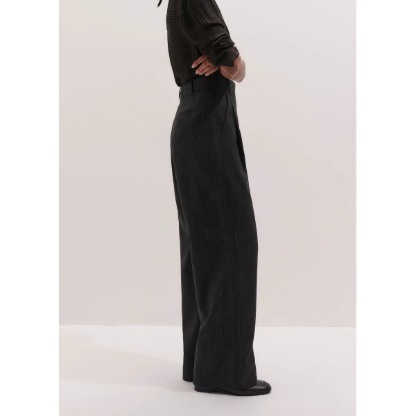 ME+EM Straight Man Pant in Grey Multi