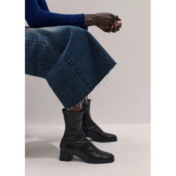 ME+EM Stretch Ankle Boot in Black