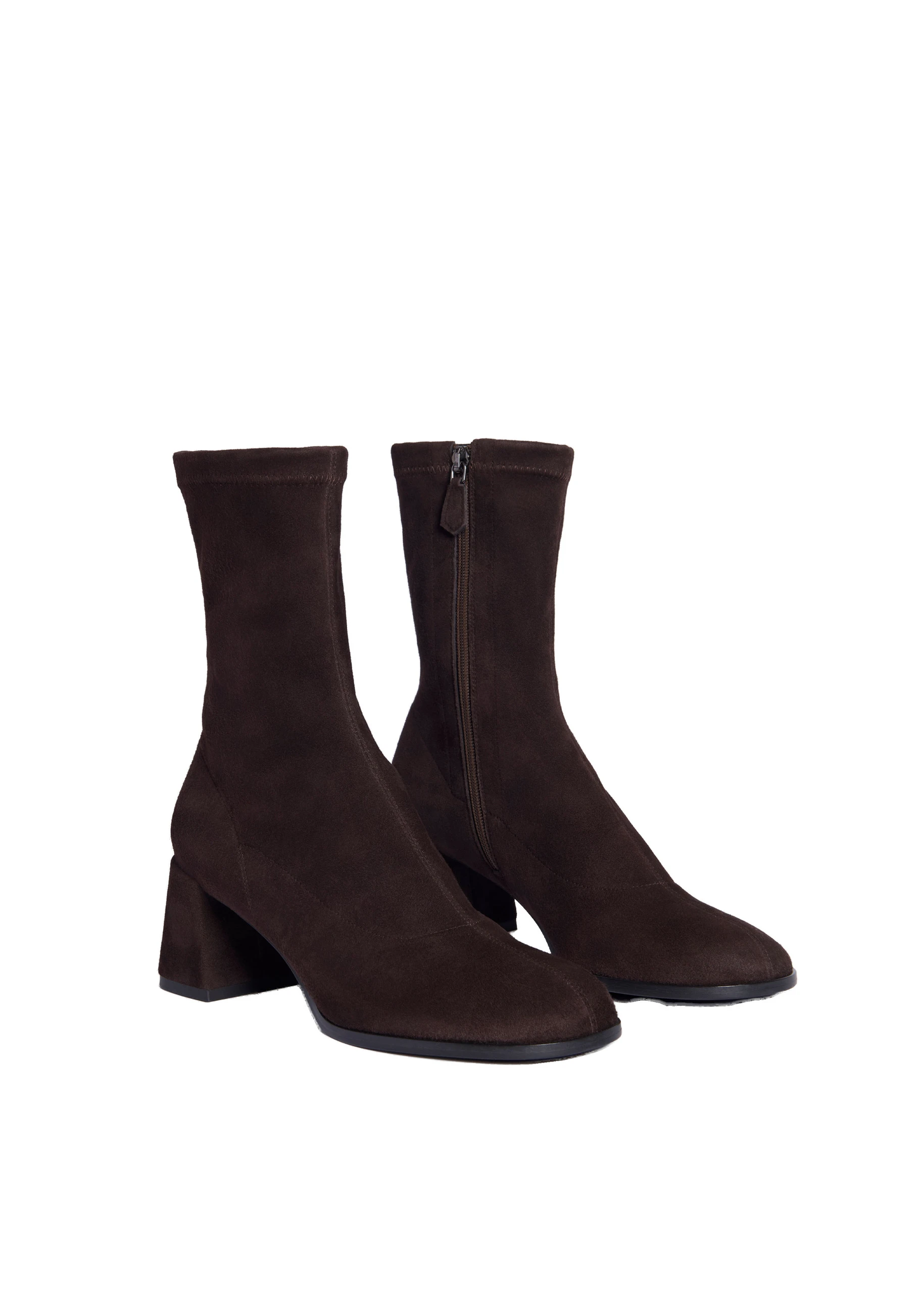 ME+EM Stretch Ankle Boot in Deep Chocolate ME+EM Stretch Ankle Boot in Deep Chocolate | Boots | Coveti