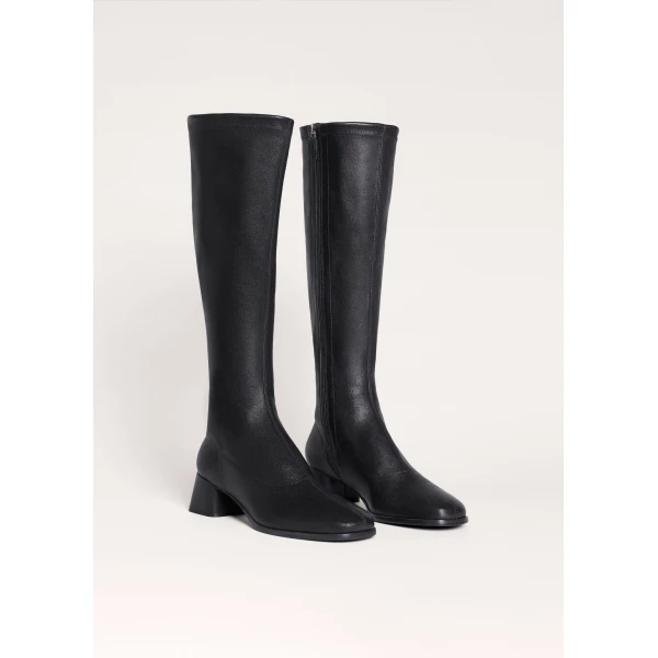 ME+EM Stretch Knee-High Boot in Black