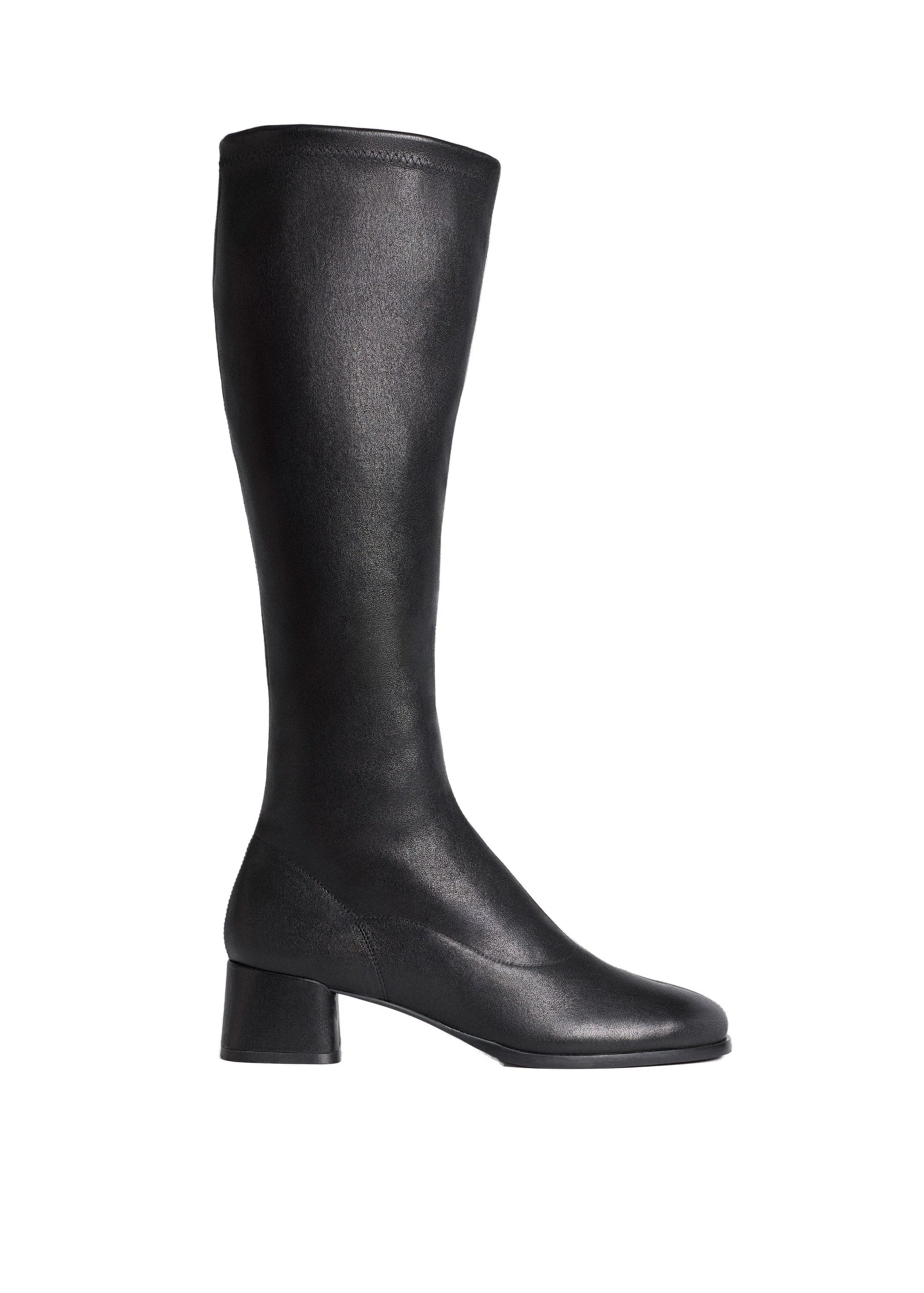 ME+EM Stretch Knee-High Boot in Black | Shoes | Coveti ME+EM Stretch Knee-High Boot in Black