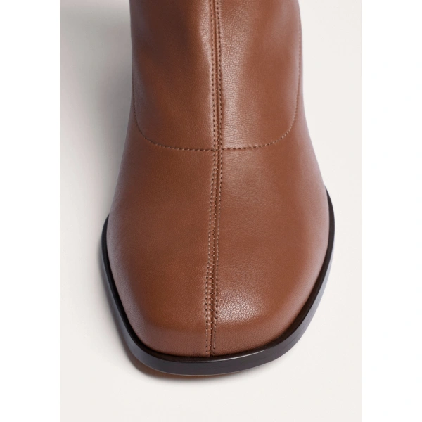 ME+EM Stretch Knee-High Boot in Tan, view 2 | Boots | Coveti