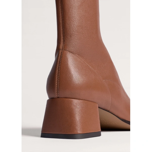 ME+EM Stretch Knee-High Boot in Tan, view 4 | Boots | Coveti