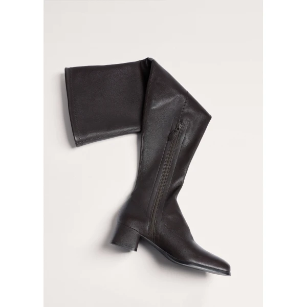 ME+EM Stretch Over-Knee Boot in Dark Chocolate