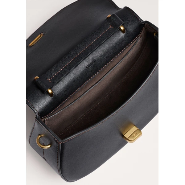 ME+EM Structured Saddle Bag in Black