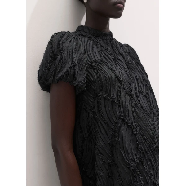 ME+EM Swing Mini Dress in Black, view 3 | Mini Dresses | Coveti