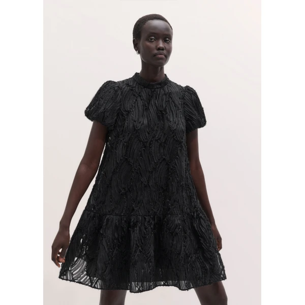 ME+EM Swing Mini Dress in Black, view 4 | Mini Dresses | Coveti
