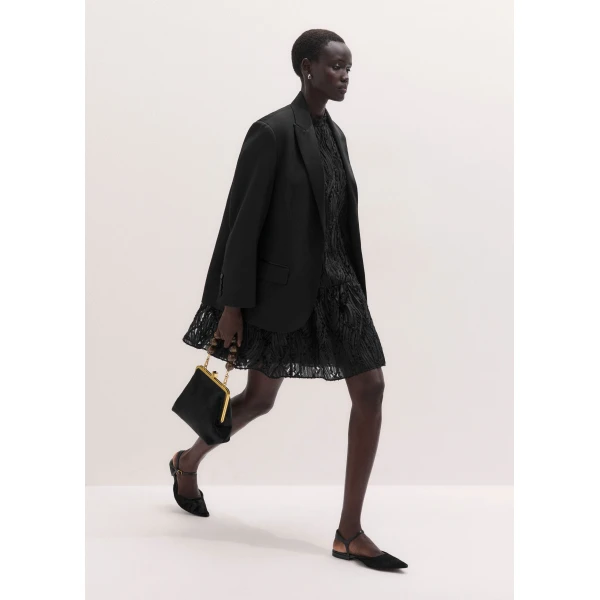 ME+EM Swing Mini Dress in Black, view 5 | Mini Dresses | Coveti