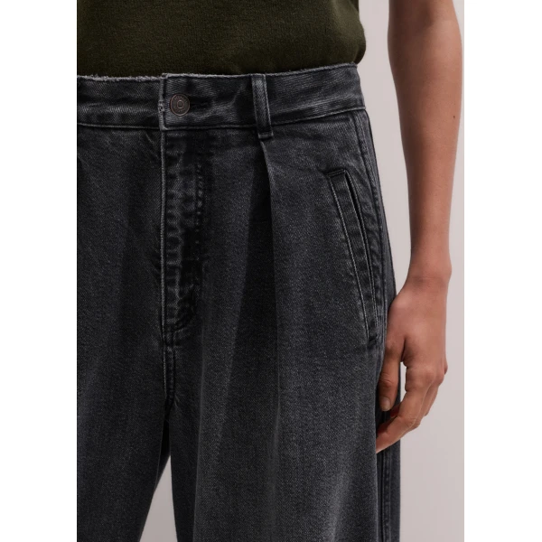 ME+EM Tailored Barrel Jean in Black Wash