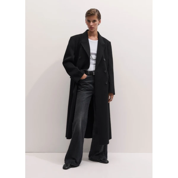 ME+EM Tailored Oversized Coat in Black