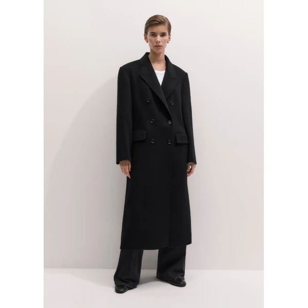 ME+EM Tailored Oversized Coat in Black