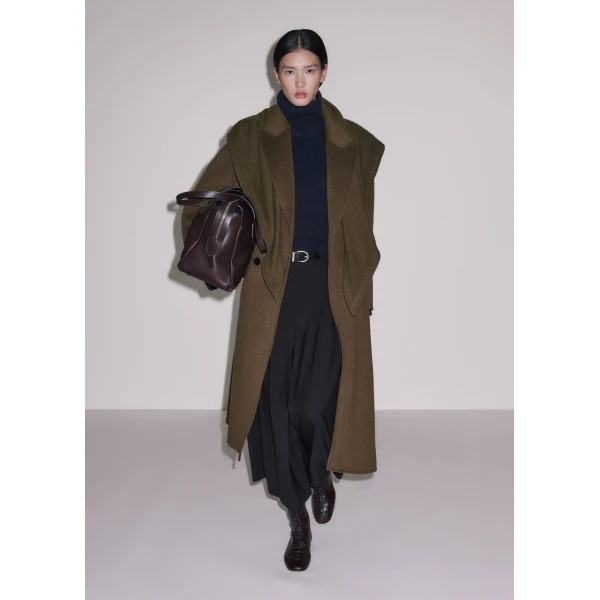 ME+EM Tailored Oversized Coat in Bronzed Brown