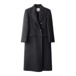 ME+EM Tailored Oversized Coat in Dark Charcoal Mélange