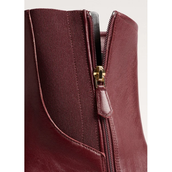 ME+EM Taper Heel Point Boot in Merlot
