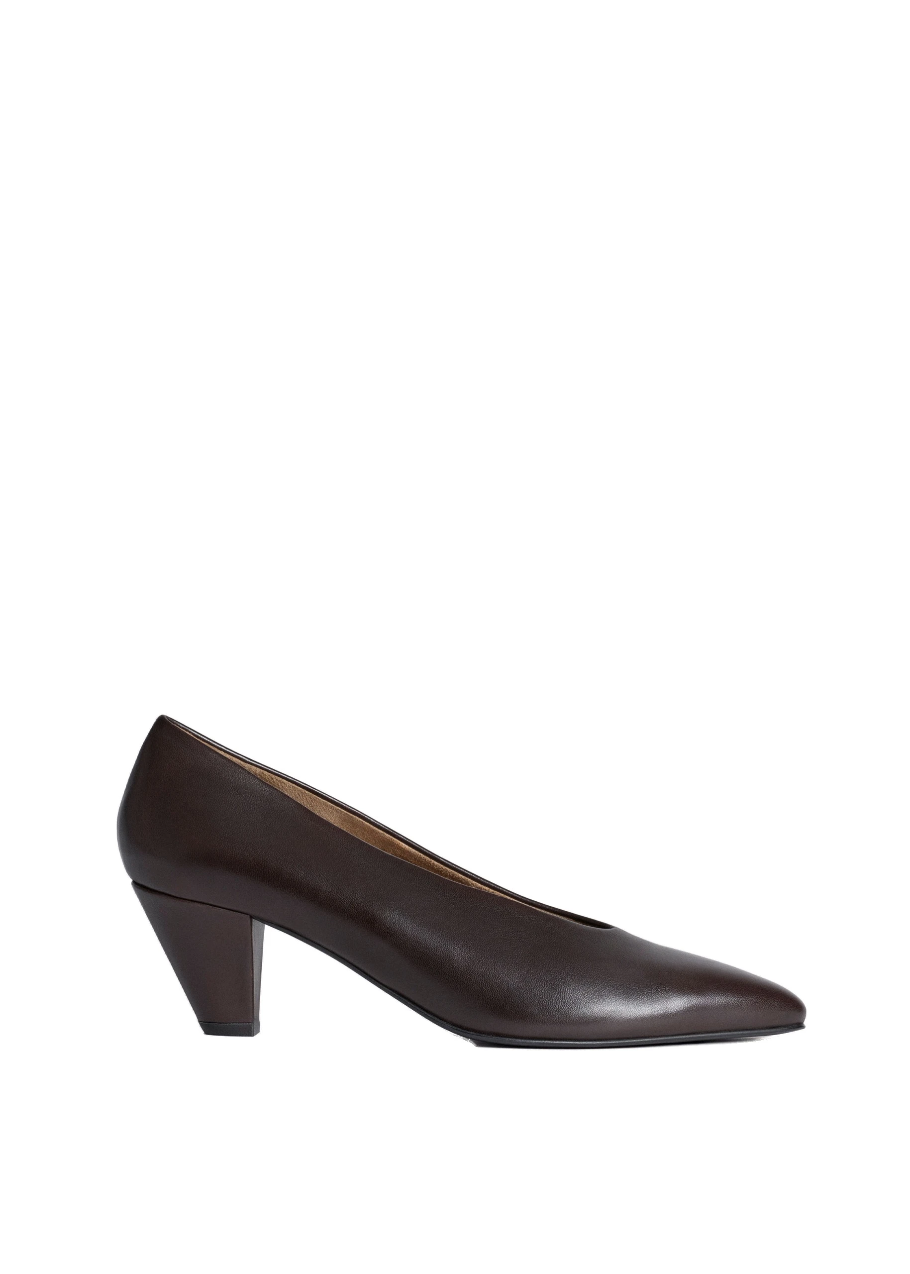 ME+EM Taper Heel Pump in Black Brown | Shoes | Coveti ME+EM Taper Heel Pump in Black Brown