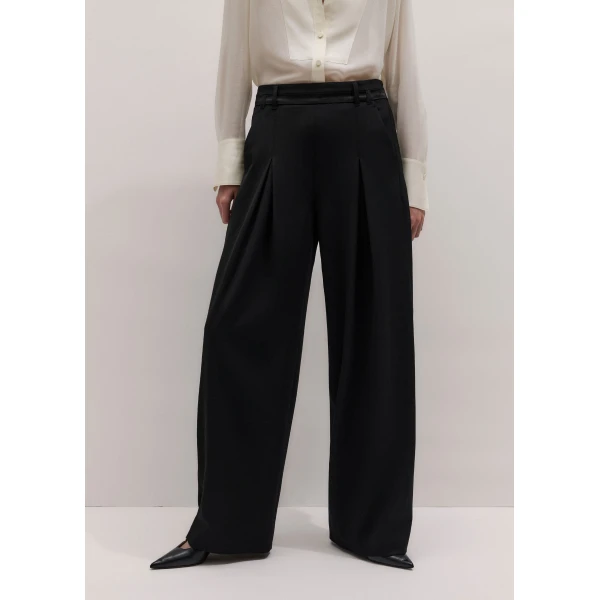 ME+EM Tapered Tux Trouser in Black