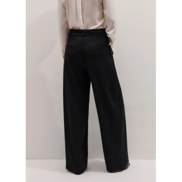ME+EM Tapered Tux Trouser in Black