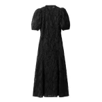 ME+EM Textured Tulle Fit + Flare Maxi Dress in Black | Maxi Dresses | Coveti