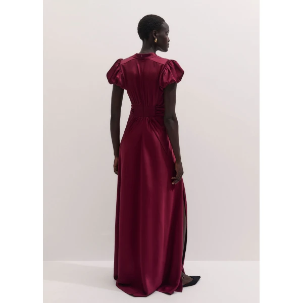 ME+EM Transformer Gown in Barolo Red
