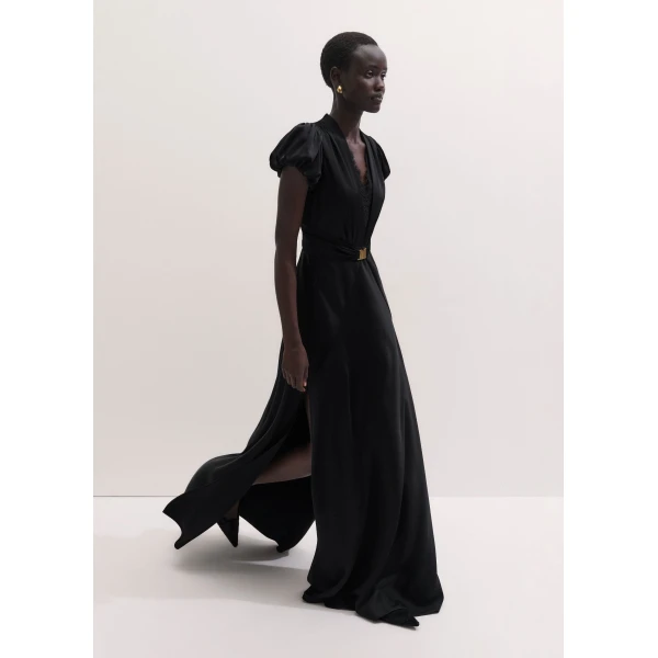 ME+EM Transformer Gown in Black