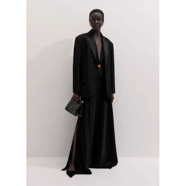 ME+EM Transformer Gown in Black