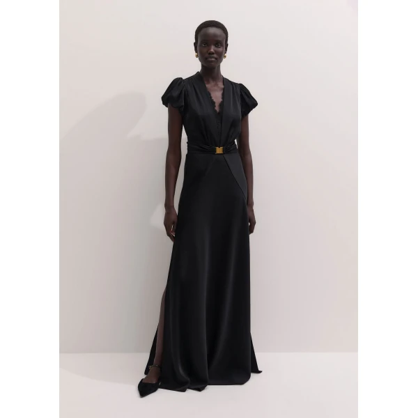 ME+EM Transformer Gown in Black